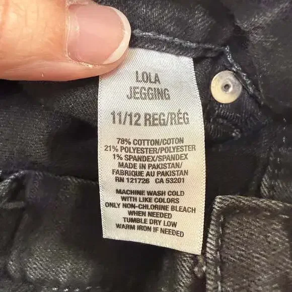 Aéropostale Black Lola Jegging Jeans Size 11/12 - Picture 3 of 7